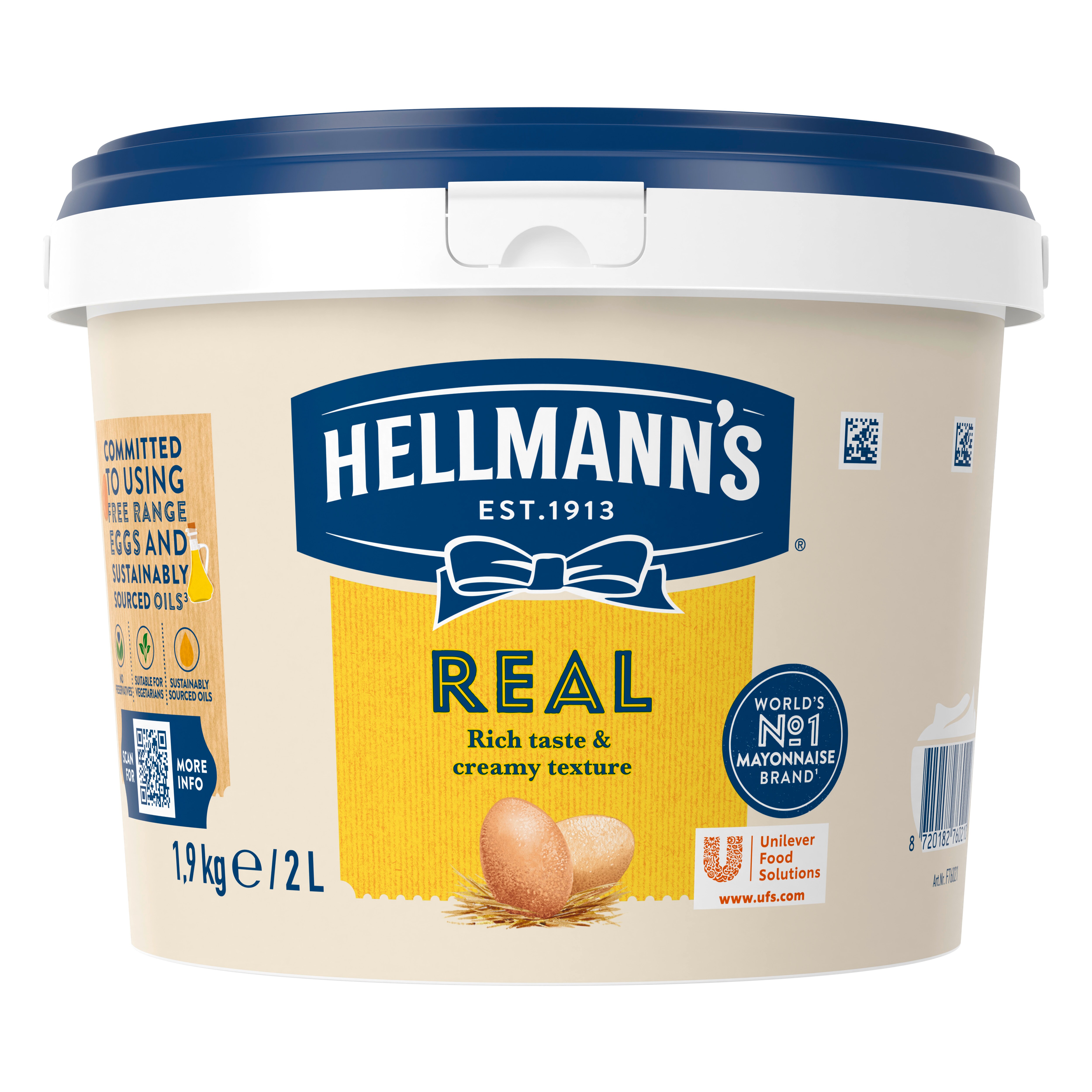 Hellmannn's Real Majoneesi  70 % 2 L / 1,9 kg - 